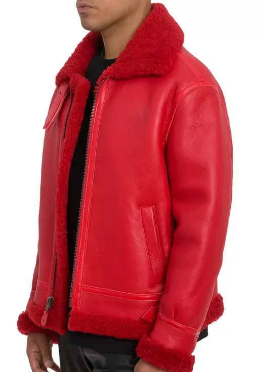 mens-icon-red-faux-leather-shearling-jacket