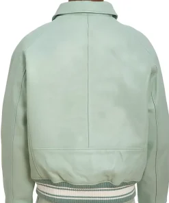 Men’s Icon Seafoam Faux Leather Bomber Jacket 6 mens-icon-seafoam-faux-leather-bomber-jacket