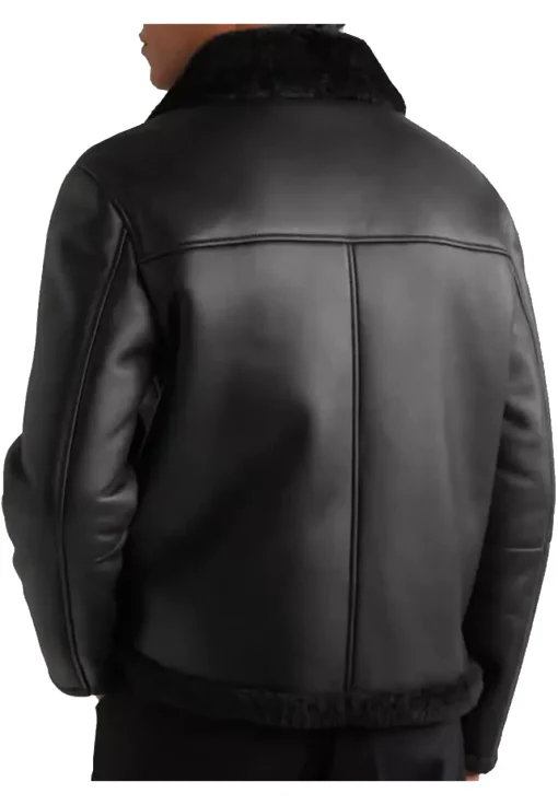 mens-jet-black-faux-leather-shearling-jacket