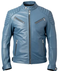 mens-quilted-shoulder-blue-faux-leather-jacket
