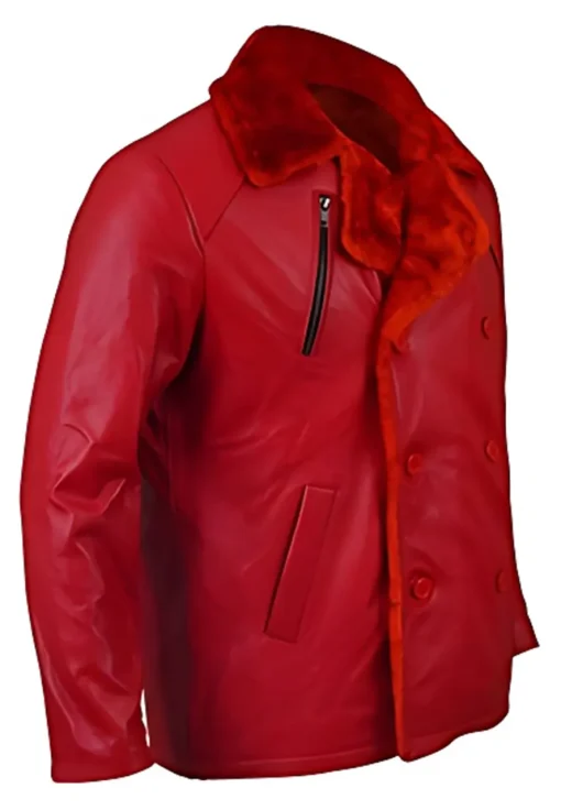 mens-red-faux-leather-shearling-jacket