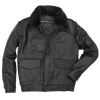 mens-removable-shearling-collar-black-faux-leather-bomber-jacket