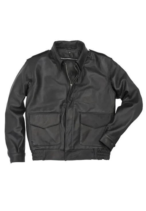 mens-removable-shearling-collar-black-faux-leather-bomber-jacket