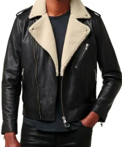 mens-shearling-black-faux-leather-aviator-jacket