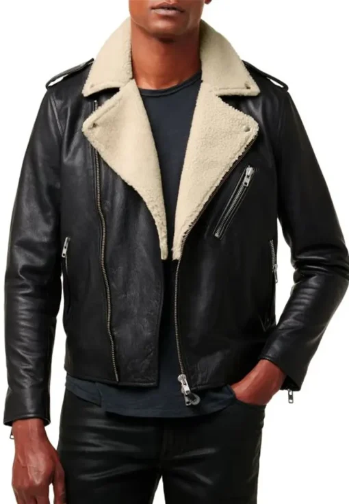 mens-shearling-black-faux-leather-aviator-jacket