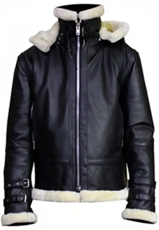 mens-shearling-black-faux-leather-hooded-jacket