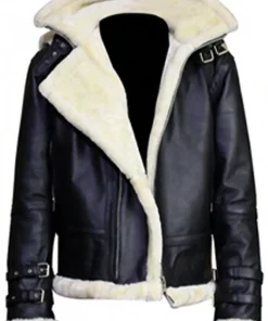mens-shearling-black-faux-leather-hooded-jacket