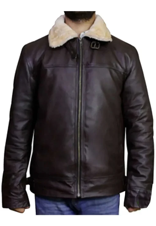 mens-shearling-brown-faux-leather-jacket