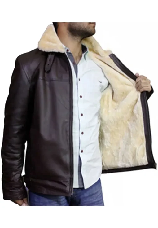 mens-shearling-brown-faux-leather-jacket