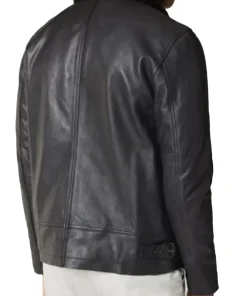 mens-shearling-collar-black-biker-faux-leather-jacket