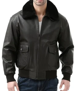 mens-shearling-collar-bomber-black-faux-leather-jacket