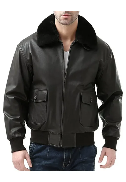 mens-shearling-collar-bomber-black-faux-leather-jacket