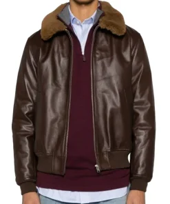 mens-shearling-collar-brown-faux-leather-bomber-jacket