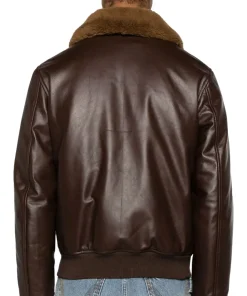mens-shearling-collar-brown-faux-leather-bomber-jacket