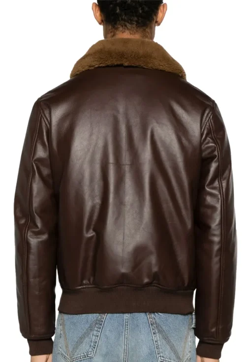 mens-shearling-collar-brown-faux-leather-bomber-jacket