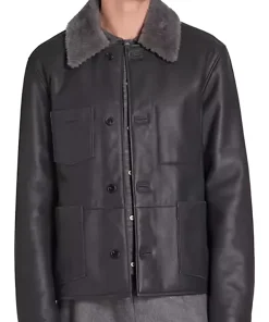 mens-shearling-collar-dark-grey-faux-leather-jacket
