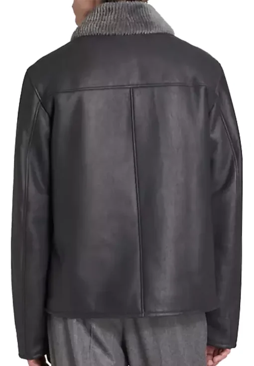 mens-shearling-collar-dark-grey-faux-leather-jacket