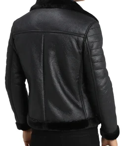 mens-shearling-faux-leather-black-jacket