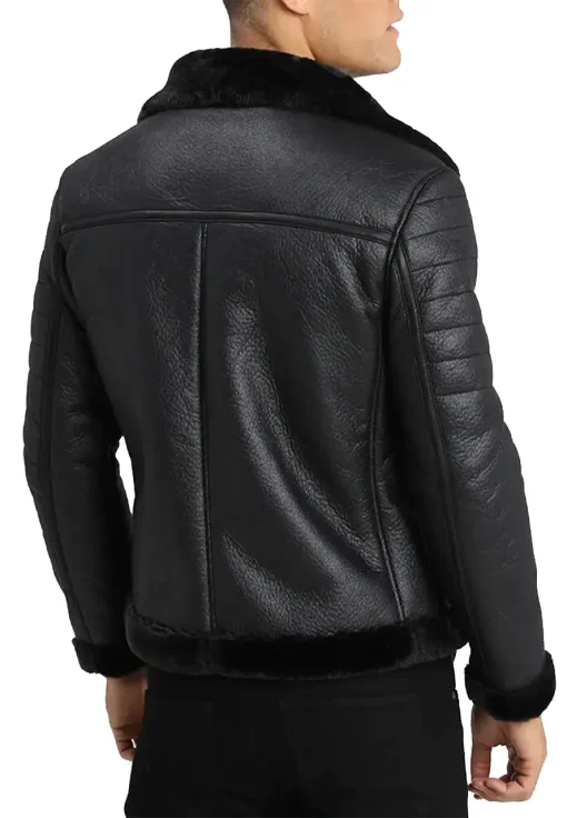 mens-shearling-faux-leather-black-jacket