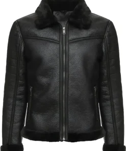 mens-shearling-faux-leather-black-jacket