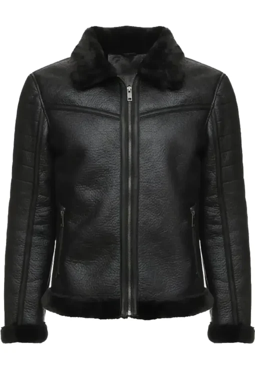 mens-shearling-faux-leather-black-jacket