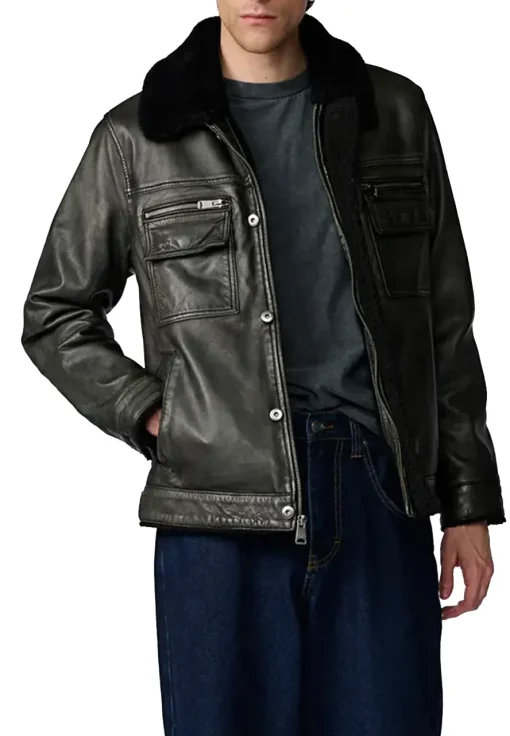 mens-shearling-grey-faux-leather-trucker-jacket