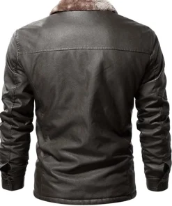 mens-vintage-shearling-collar-coffee-faux-leather-jacket