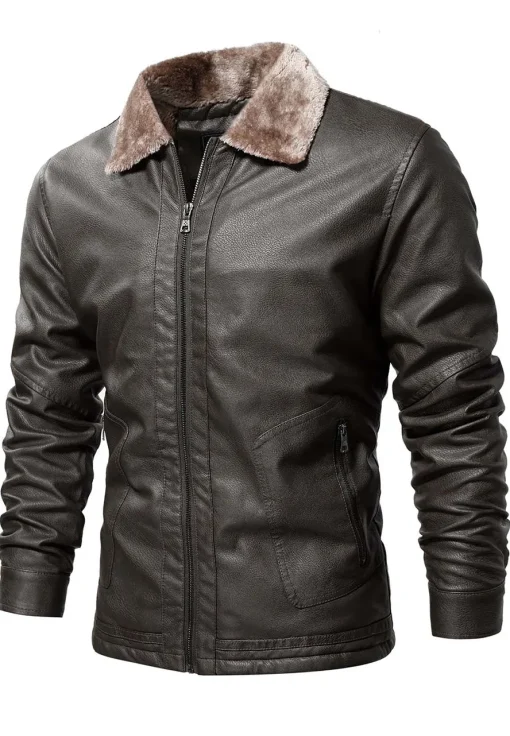 mens-vintage-shearling-collar-coffee-faux-leather-jacket