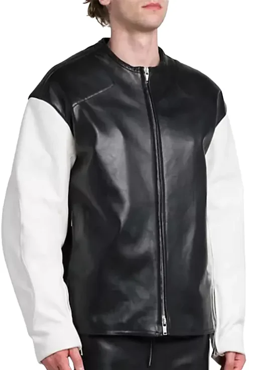 mens-white-sleeves-black-faux-leather-jacket