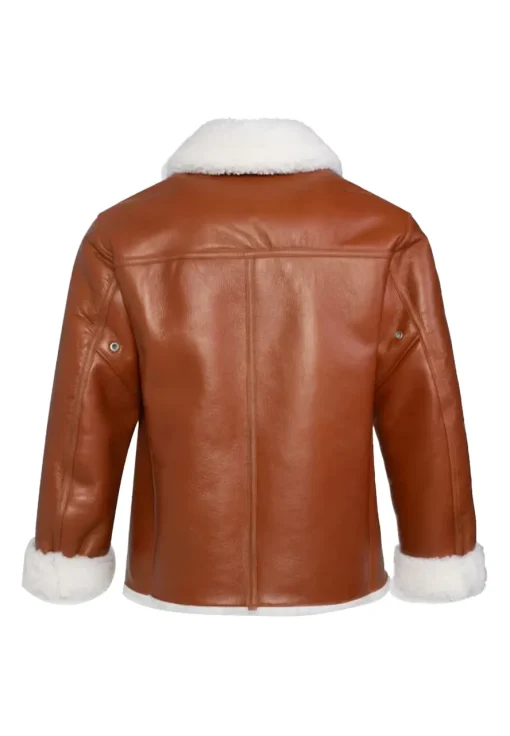 mens-zip-front-brown-faux-leather-shearling-jacket