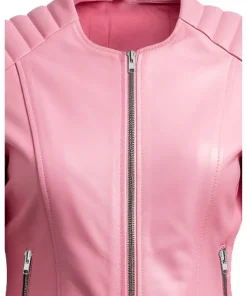 womens-biker-pink-faux-leather-jacket