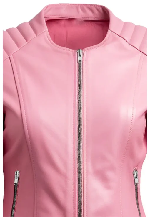 womens-biker-pink-faux-leather-jacket