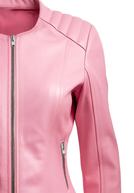 womens-biker-pink-faux-leather-jacket