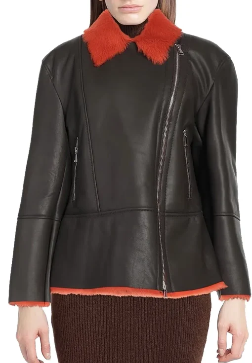 womens-biker-red-shearling-dark-brown-faux-leather-jacket