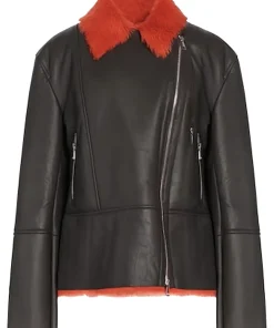 womens-biker-red-shearling-dark-brown-faux-leather-jacket