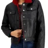 womens-black-faux-leather-red-faux-shearling-trucker-jacket