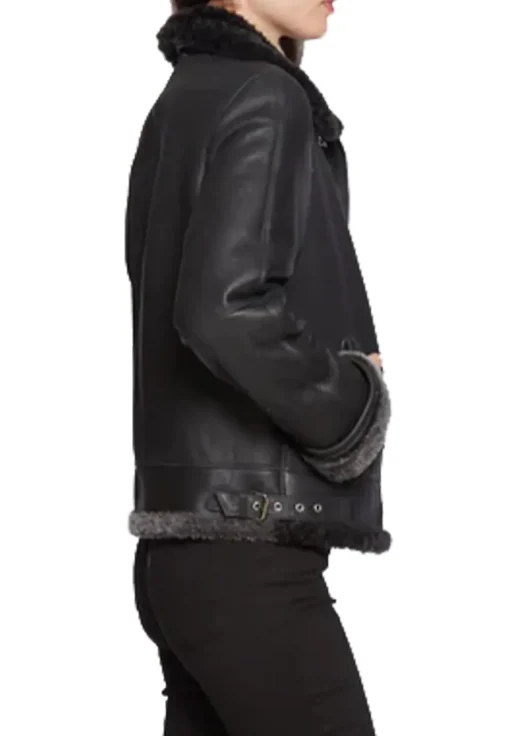 womens-black-faux-leather-shearling-flight-jacket