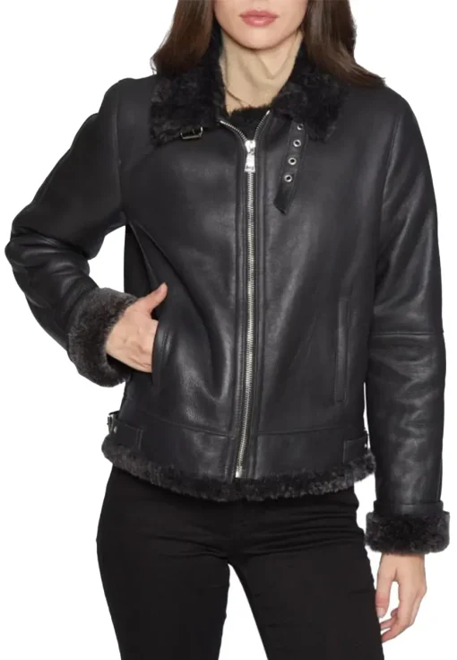 womens-black-faux-leather-shearling-trim-moto-jacket