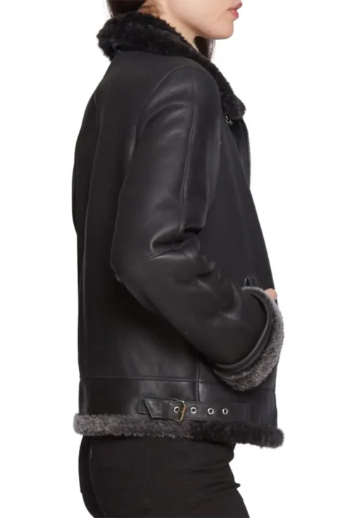 womens-black-faux-leather-shearling-trim-moto-jacket