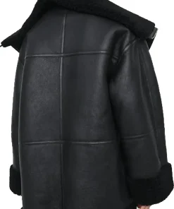 womens-black-shearling-faux-leather-long-jacket