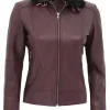 womens-brown-fur-collar-faux-leather-jacket