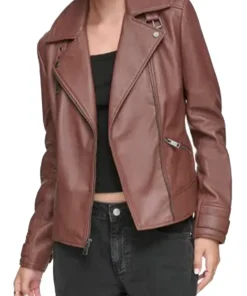womens-brown-racer-faux-leather-jacket