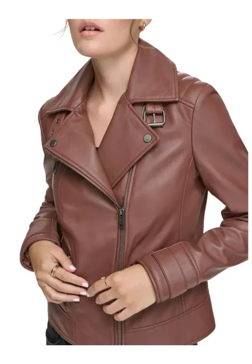 womens-brown-racer-faux-leather-jacket