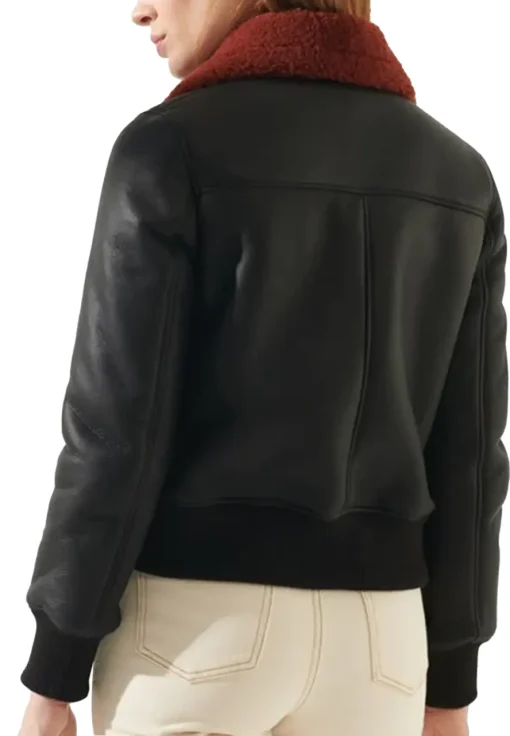 womens-casual-black-faux-leather-shearling-bomber-jacket