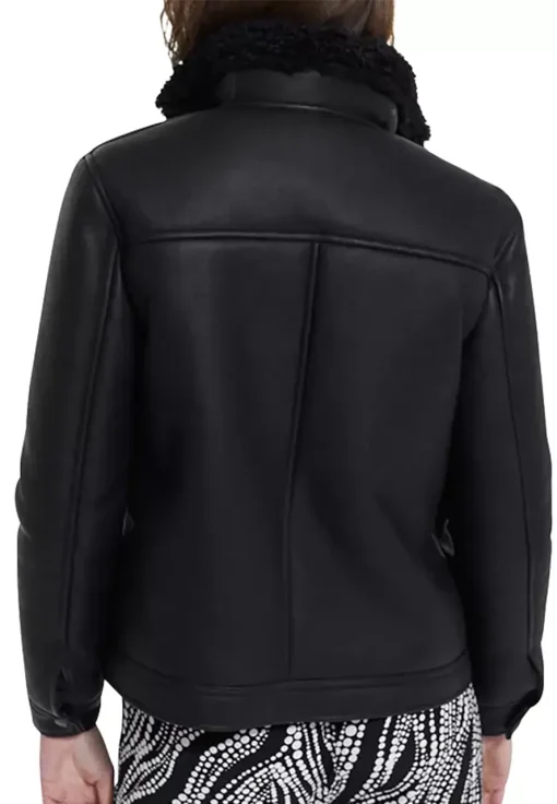 womens-classic-collar-black-faux-leather-shearling-jacket