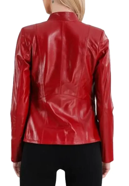 womens-elegant-red-faux-leather-jacket