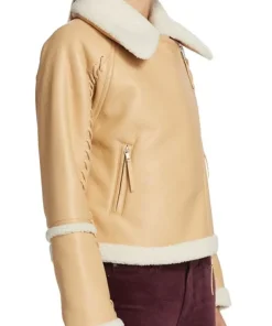 womens-faux-fur-beige-faux-leather-jacket