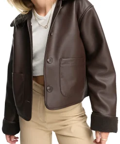 womens-faux-shearling-brown-faux-leather-jacket