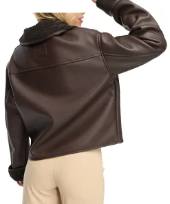 womens-faux-shearling-brown-faux-leather-jacket