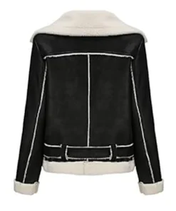 womens-fleece-lined-black-faux-leather-jacket